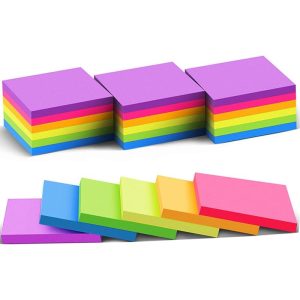 Vanpad Sticky Notes 4x6 in Bright Stickies Colorful Super Sticking Power  Memo Pads Strong Adhesive 6 Pads/Pack 48 Sheets/pad